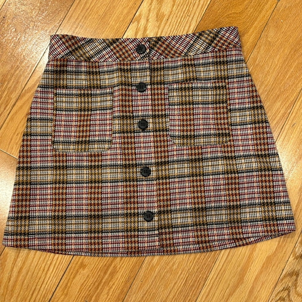 Joe B plaid mini skirt